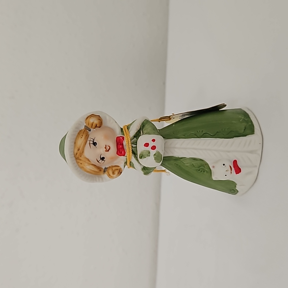 Porcelain hand bell  "Holiday Belle"